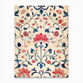 Floral Wallpaper Canvas Print