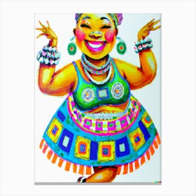 Chubby Dancer Canvas Print