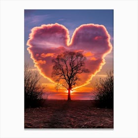 Heart Shaped Tree 1 Canvas Print