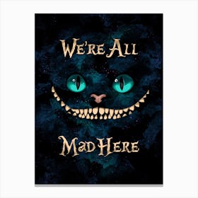 Alice Cheshire Cat Smile Canvas Print