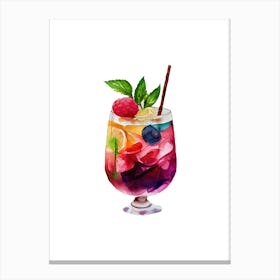 Drink In A Glass Canvas Print