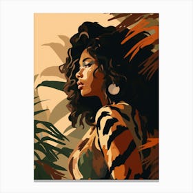 Afro Girl 1 Canvas Print