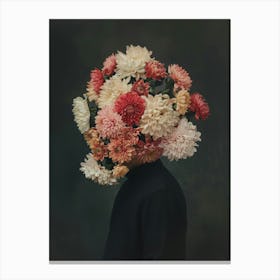 Flowers On The Head 3 Canvas Print