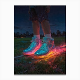 Glow In The Dark Sneakers 1 Canvas Print