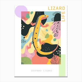 Leopard Lizard Abstract Modern Illustration 1 Poster Canvas Print