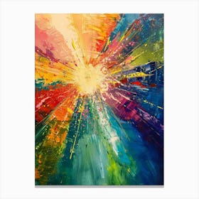 Colorful Burst Canvas Print