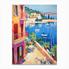 Kusadasi Turkey 2 Fauvist Painting Canvas Print