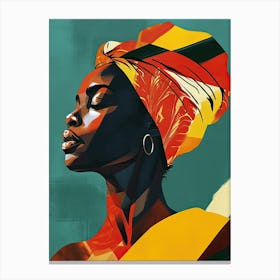 Nomadic Artistry|The African Woman Series Canvas Print