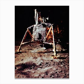 A Close Up Of The Lunar Module On The Lunar Surface Canvas Print