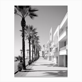 Marbella, Spain, Black And White Old Photo 2 Canvas Print