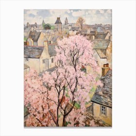 Stow On The Wold (Gloucestershire) Painting 6 Canvas Print