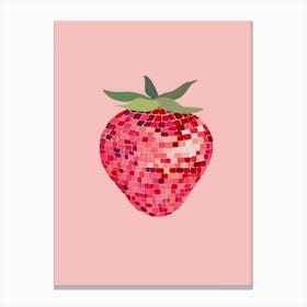 Mosaic Strawberry 1 Canvas Print