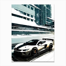 Futuristic Sports Car 40 Canvas Print