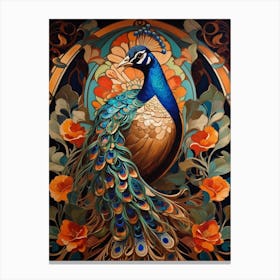 Peacock 1 Canvas Print