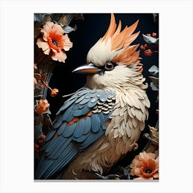 Bird In A Frame Canvas Print