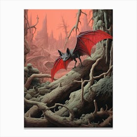 Mexican Free Tailed Bat Painting 1 Canvas Print