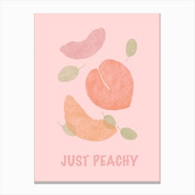 Just Peachy Peach Canvas Print