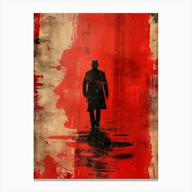 Man Walking Down The Street 2 Canvas Print