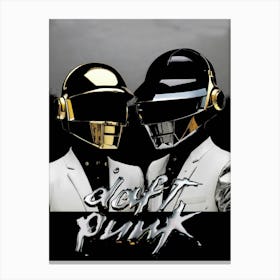 Daft Punk 9 Canvas Print