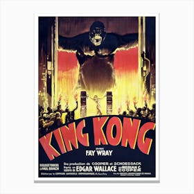 King Kong Vintage Movie Poster Canvas Print