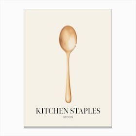 Kitchen Staples Spoon 2 Canvas Print