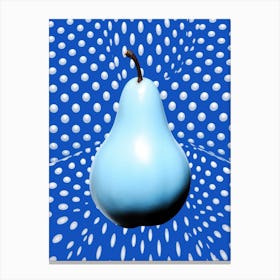 Pear and Dots Pop Art 3 Canvas Print