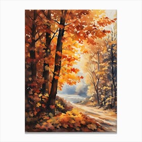 Autumn Road 2 Canvas Print