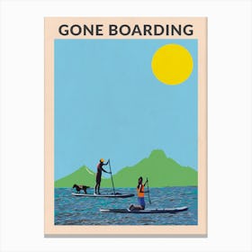 Gone Boarding Canvas Print