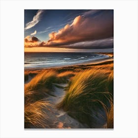 Sand Dunes At Sunset 3 Canvas Print