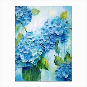 Blue Hydrangeas 10 Canvas Print