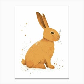Tans Rabbit Nursery Illustration 2 Canvas Print