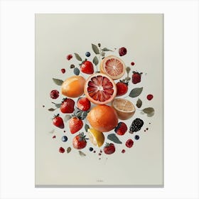 Fruit And Berries Canvas Print