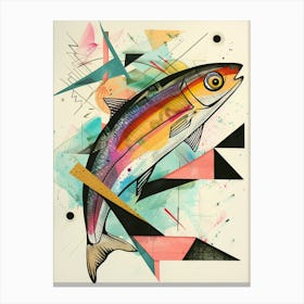 Salmon sardines art prints Canvas Print