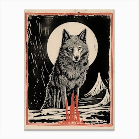 Baffin Wolf Tarot Card 1 Canvas Print