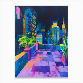 New York City At Night Canvas Print