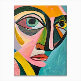 Abstract Of A Woman'S Face 27 Canvas Print