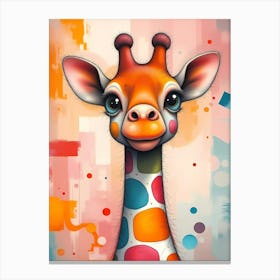 Dazzle: The Polka-Dotted Dreamer of the Savannah Canvas Print