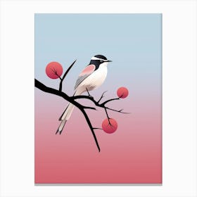 Minimalist Mockingbird 3 Illustration Canvas Print