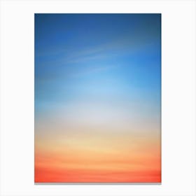 Abstract Sunset Background Canvas Print