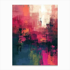 Abstract Painting 46 | Pixel Minimalism Art Series Canvas Print