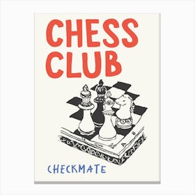 Chess Club Canvas Print