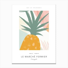 Pineapple Le Marche Fermier Poster 2 Canvas Print