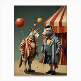 Circus clowns 2 Canvas Print