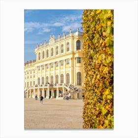 Schonbrunn Palace in Autumn Canvas Print