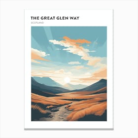 The Great Glen Way Scotland 2 Hiking Trail Landscape Poster Canvas Print