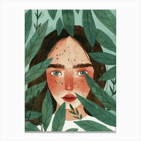 Illustration Of A Girl 7 Canvas Print