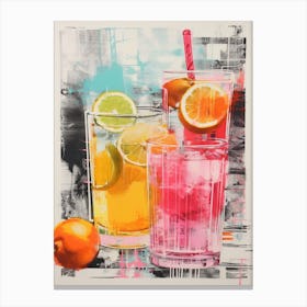 Cocktail Collage Inspired 1 Canvas Print