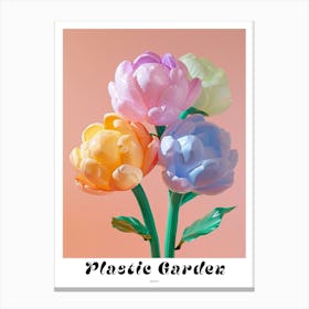 Dreamy Inflatable Flowers Poster Peony 1 Canvas Print