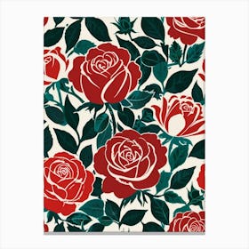 William Morris Roses 1 Canvas Print