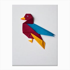 Duck 3 Origami Bird Canvas Print